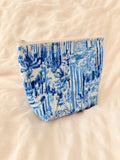 Blue Palm Pouch