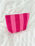 Striped Pink x Leopard Pouch