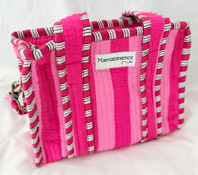 Pink Striped x Leopard Mini Bag