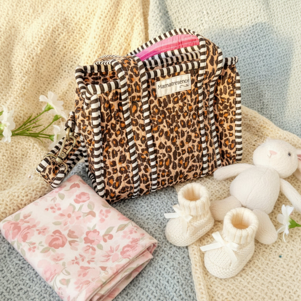 Leopard x Striped Pink Mini Bag